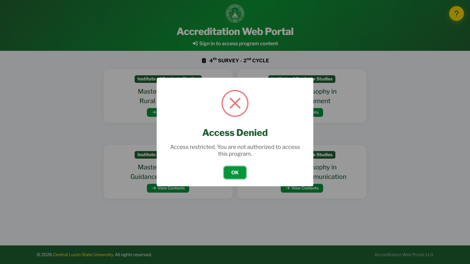 Login Denied