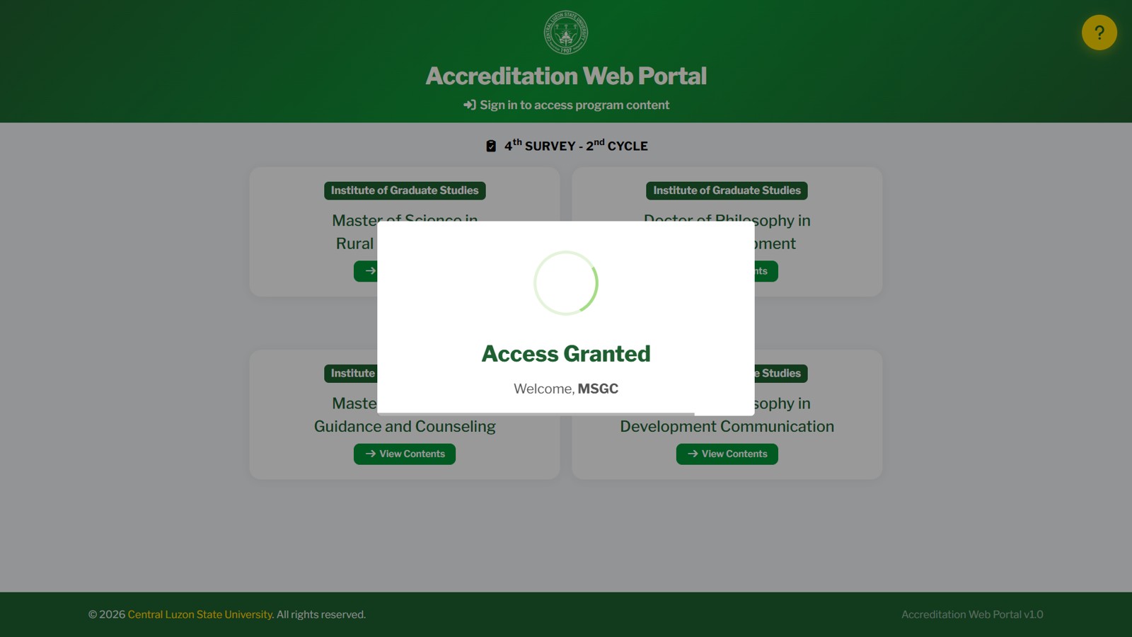 Login Success